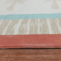 Outdoor-Teppich - Oasis Palm Blau Rot