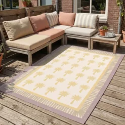 Outdoor-Teppich - Oasis Palm Gelb Lila