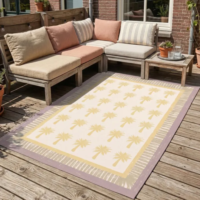 Outdoor-Teppich - Oasis Palm Gelb Lila