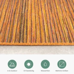 Outdoor Teppich - Torres Orange Meliert