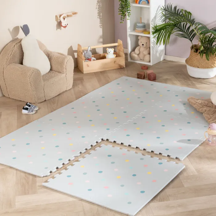Puzzlematte - Alfie Dots Hellgrau - 120x180cm
