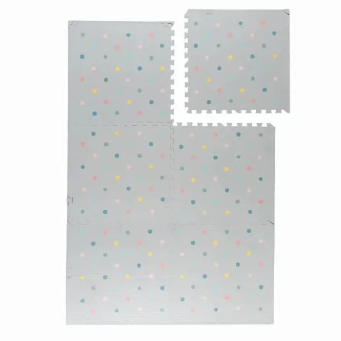Puzzlematte - Alfie Dots Hellgrau - 120x180cm