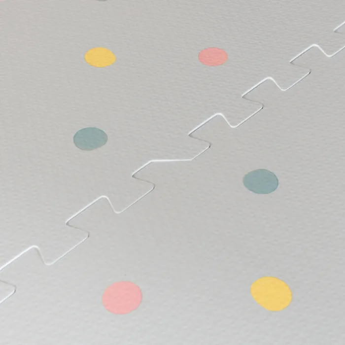 Puzzlematte - Alfie Dots Hellgrau - 120x180cm