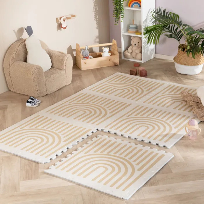 Puzzlematte - Alfie Grid Beige - 120x180cm