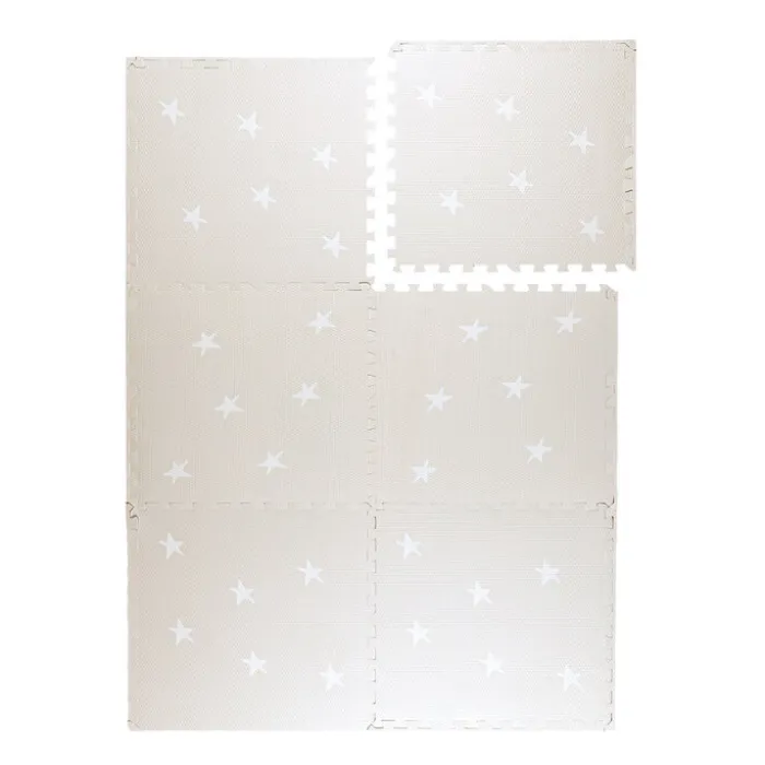 Puzzlematte - Alfie Stars Grau/Beige - 120x180cm