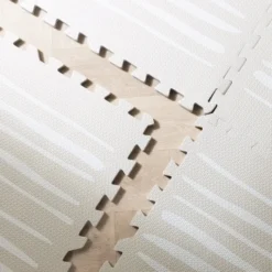 Puzzlematte - Alfie Stripes Grau/Beige - 120x180cm