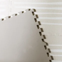 Puzzlematte - Alfie Stripes Grau/Beige - 120x180cm