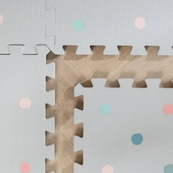 Puzzlematte - Alfie XL Dots Hellgrau - 180x180cm