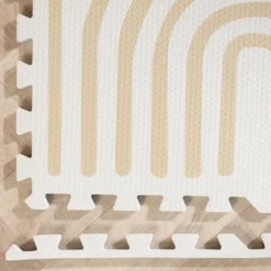 Puzzlematte - Alfie XL Grid Beige - 180x180cm