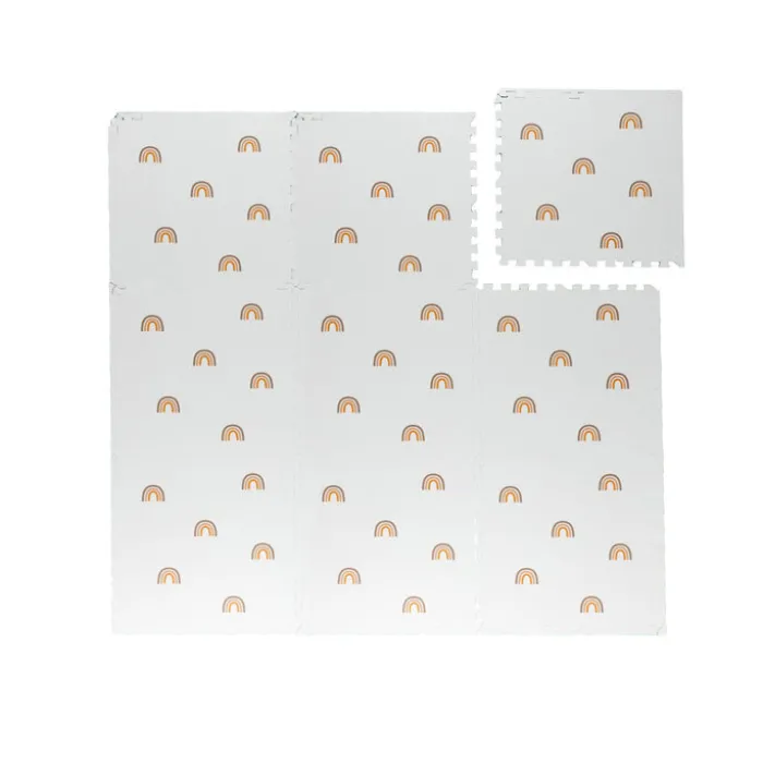 Puzzlematte - Alfie XL Rainbow Weiß - 180x180cm