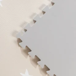 Puzzlematte - Alfie XL Stars Grau/Beige - 180x180cm