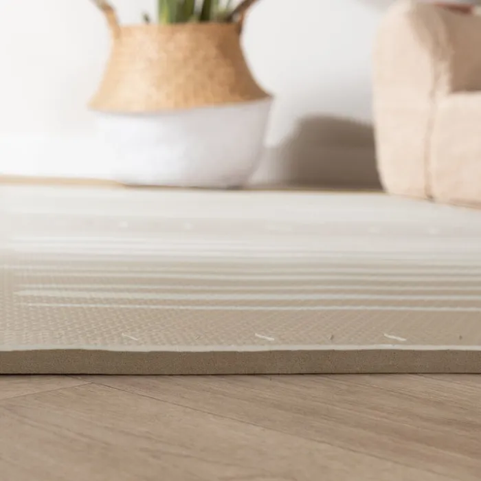 Puzzlematte - Alfie XL Stripes Grau/Beige - 180x180cm