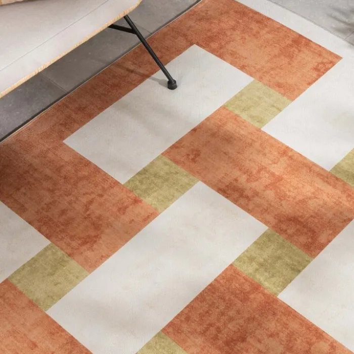 Retro In - & Outdoorteppich - Pop Lines Terra