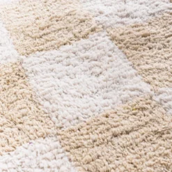 Retro Teppich - Gambit Creme Weiß
