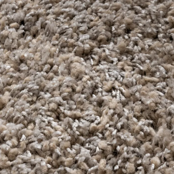 Runder Wohnzimmer Teppich - Yves Taupe