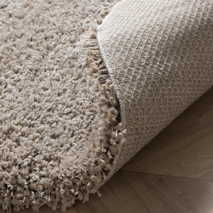 Runder Wohnzimmer Teppich - Yves Taupe