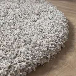 Runder Wohnzimmer Teppich - Yves Hellgrau