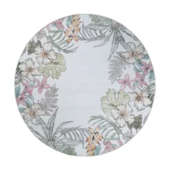 Rund Outdoor Teppich - Poppy Creme