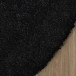 Shaggy Teppich Oval - Blaze Schwarz - 160x230cm