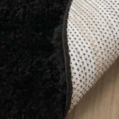 Shaggy Teppich Oval - Blaze Schwarz - 160x230cm