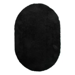 Shaggy Teppich Oval - Blaze Schwarz - 160x230cm