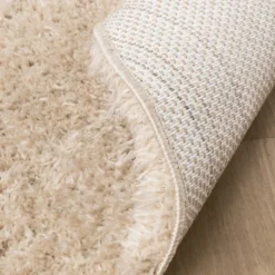 Shaggy Teppich Rund - Blaze Beige
