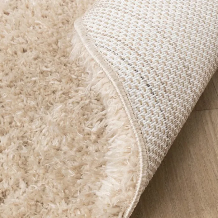 Shaggy Teppich Rund - Blaze Beige