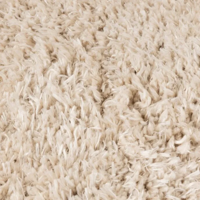Shaggy Teppich Rund - Blaze Beige