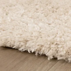 Shaggy Teppich Rund - Blaze Beige