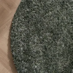 Shaggy Teppich Rund - Grace Grün