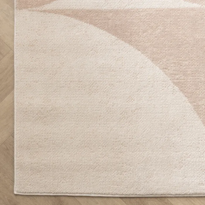 Skandinavischer Teppich - Aurora Circles Beige