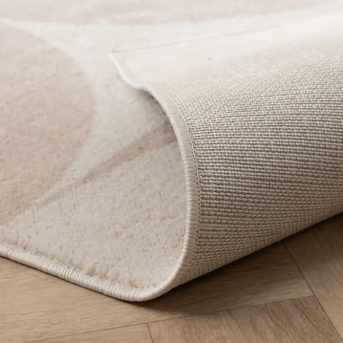 Skandinavischer Teppich - Aurora Circles Beige