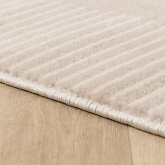 Skandinavischer Teppich - Aurora Shapes Beige