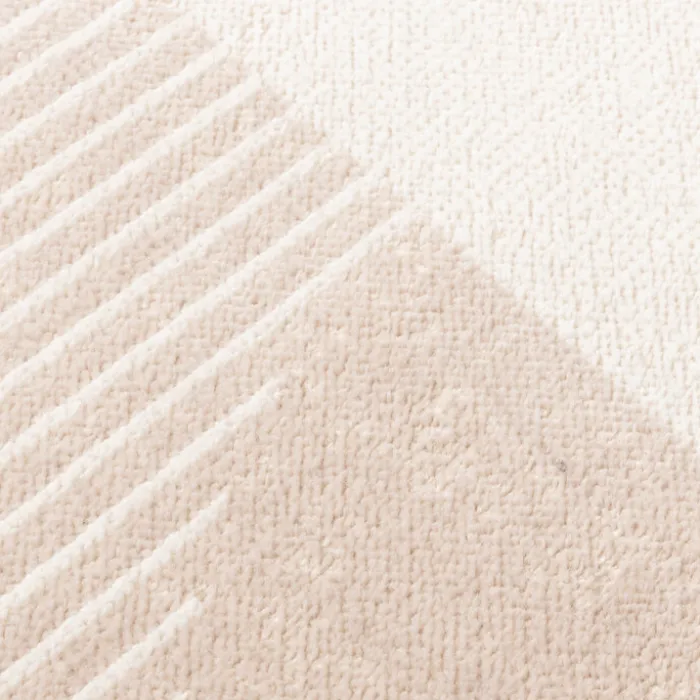 Skandinavischer Teppich - Aurora Shapes Beige