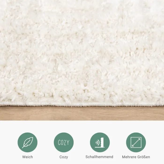 Skandinavischer Teppich - Lova Maze Creme