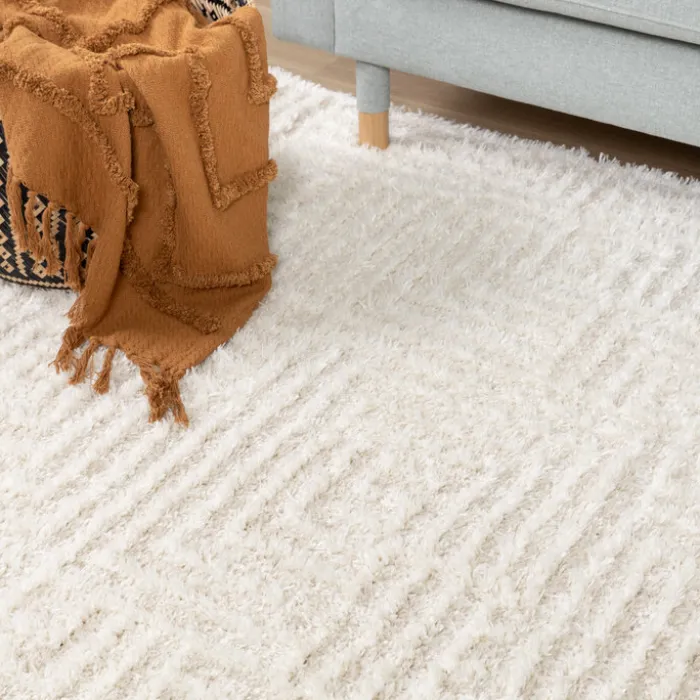 Skandinavischer Teppich - Lova Maze Creme