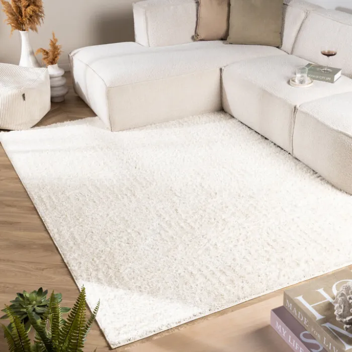 Skandinavischer Teppich - Lova Maze Creme