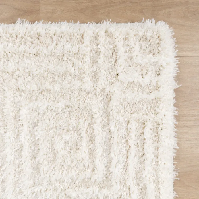 Skandinavischer Teppich - Lova Maze Creme