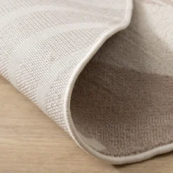 Skandinavischer Teppich Rund - Aurora Shapes Beige