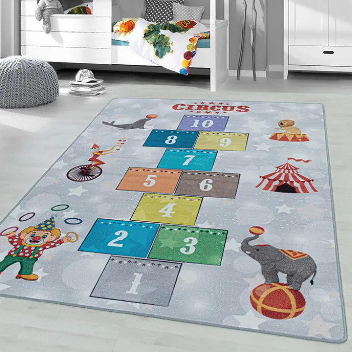 Spielmatte - Pleun Zirkus Hopscotch Grau