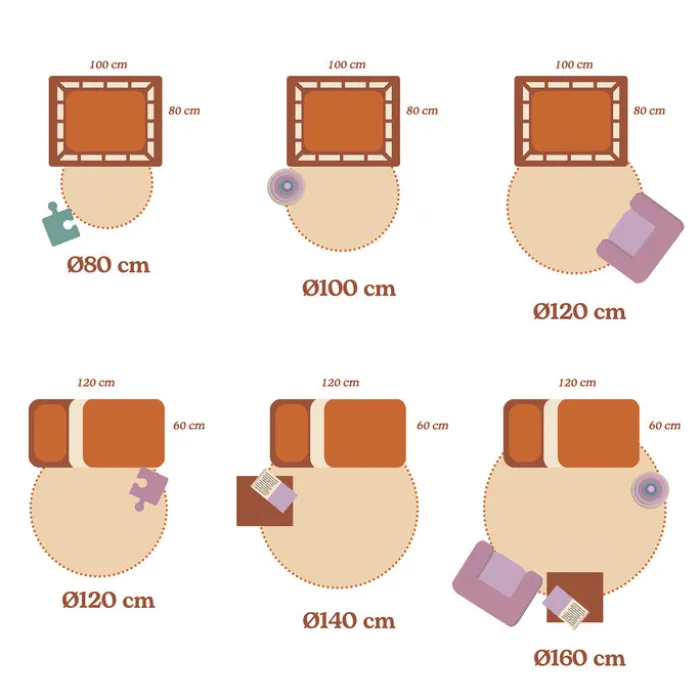 Spielmatte Rund - Jip Rosa