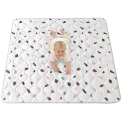 Spielteppich Baby Quadrat - Noa Confetti- 127x127cm