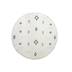 Spielteppich Baby Rund - Noa Aztec Creme- Ø 150cm