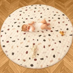 Spielteppich Baby Rund - Noa Konfetti Bunt - Ø 150cm