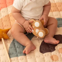 Spielteppich Baby Rund - Noa Regenbogen Bunt - Ø 150cm
