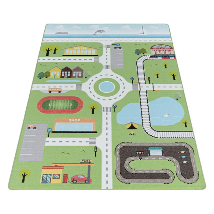 Spielteppich - Pleun Autobahn Grün