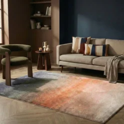Teppich Abstrakt - Mellow Blau Terra