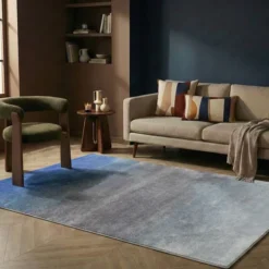 Teppich Abstrakt - Mellow Blau