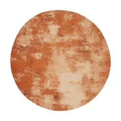 Teppich Abstrakt Rund - Candice Terracotta