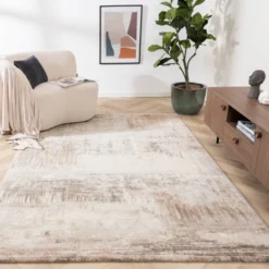 Teppich Abstrakt - Xavier Scratch Taupe Grau